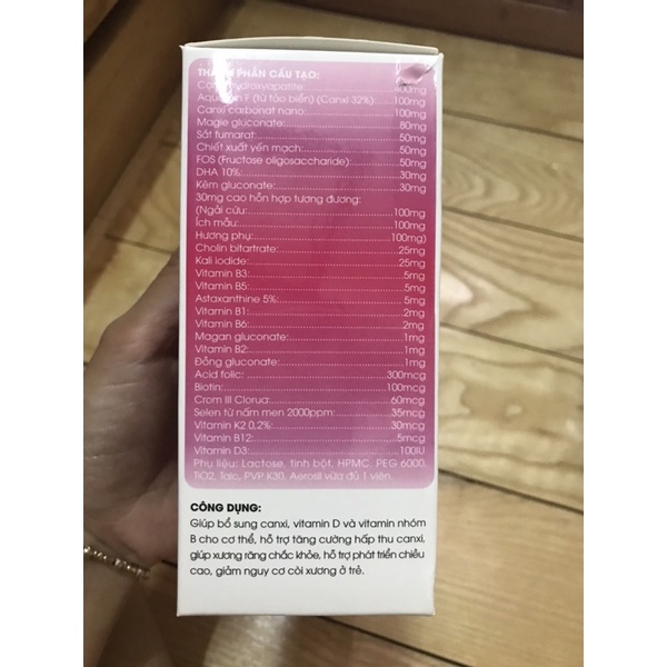 Hỗ trợ tăng chiều cao cho bé gái Kao teen girl ion ca2+