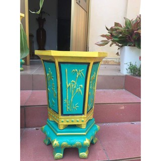 khuôn đúc chậu cảnh bộ lục giác ống 45-53 và chân quỳ