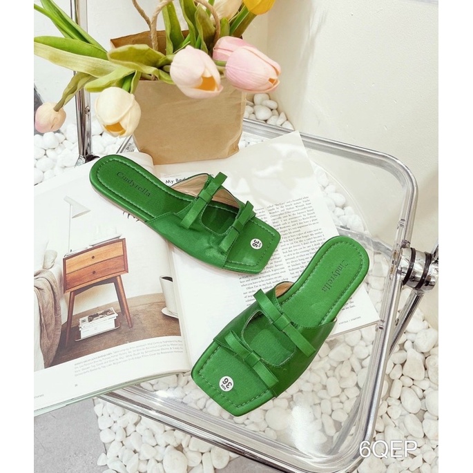 Dép Bệt 2 Nơ Lụa Siêu Xinh