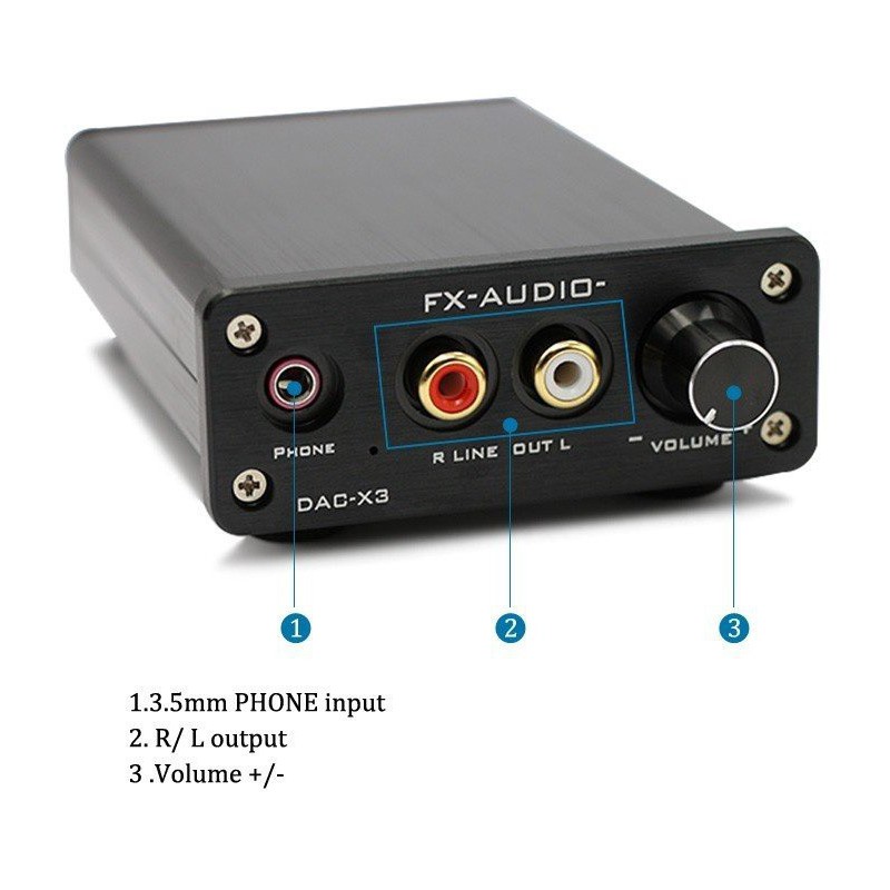 BỘ DAC NGHE NHẠC LOSSLESS FX-AUDIO X3 CHÍNH HÃNG