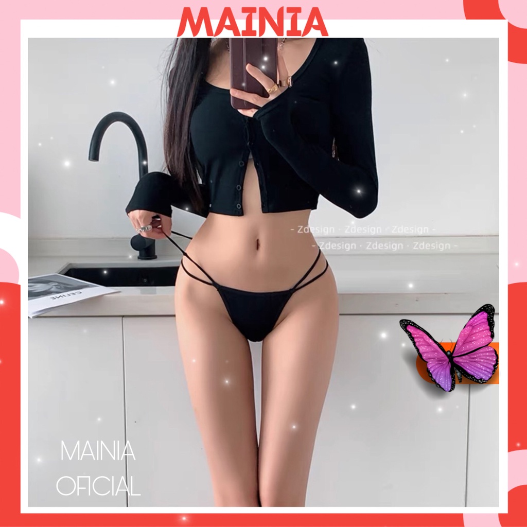 [ Dưới 70kg ] Quần Lót Lọt Khe Cotton Dây Hông Sexy Gợi Cảm Mainia Shop