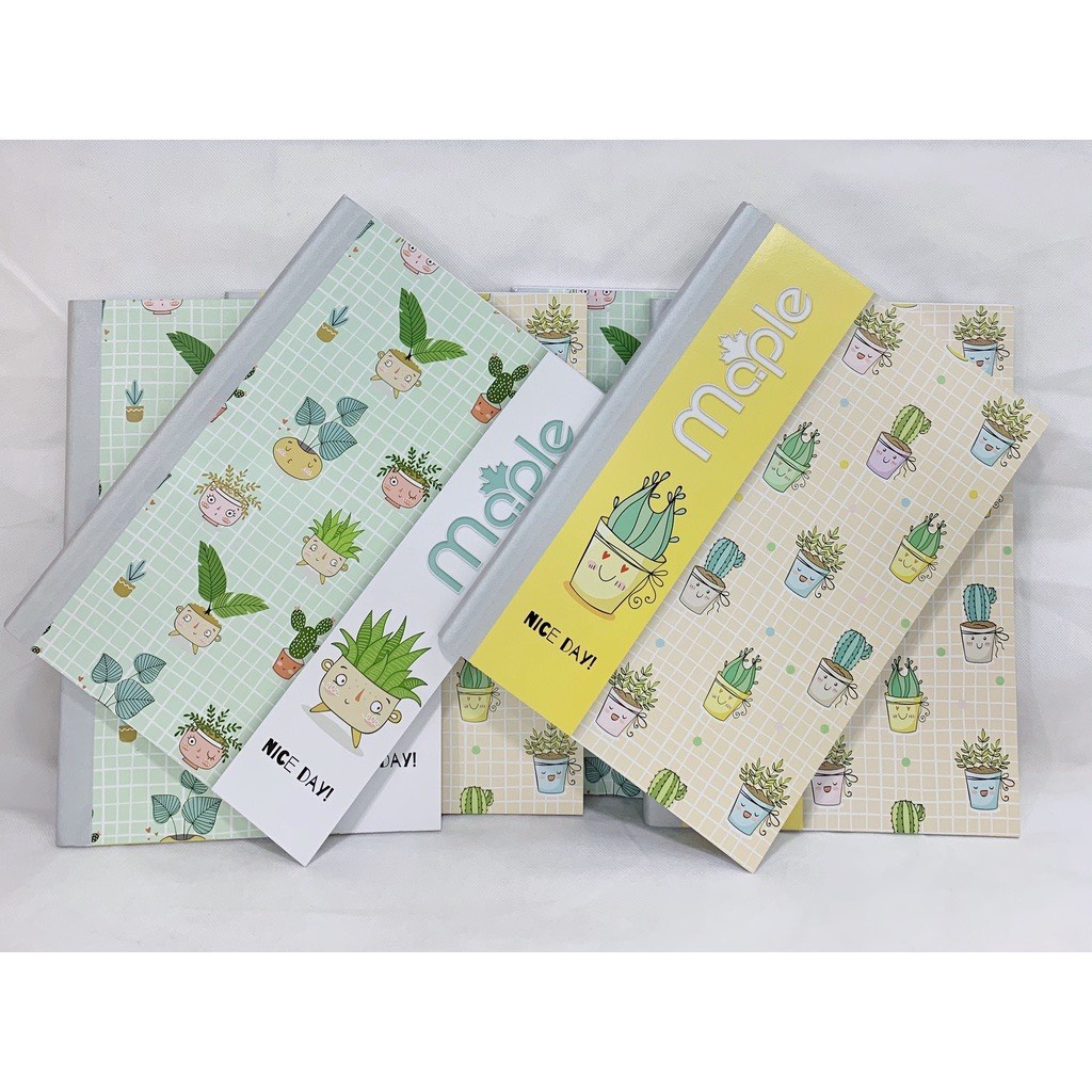 Sổ bìa bồi may gáy Maple 200 trang NBB.A4PLA200