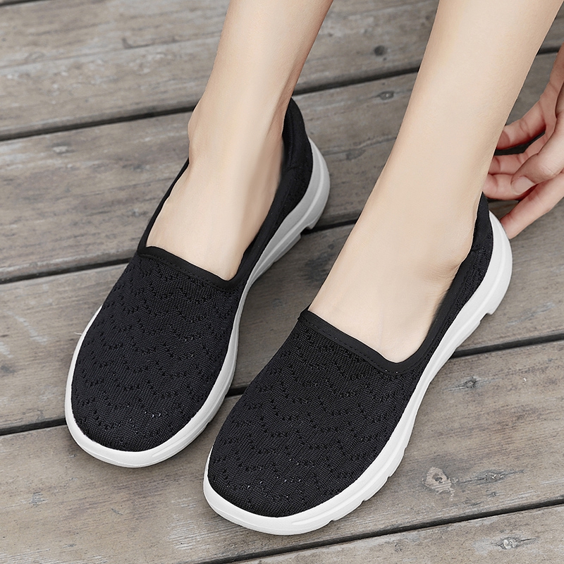 Giày vải đan màu tím dành cho nữ 35-42 YOZOH