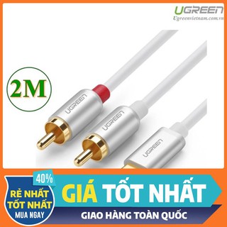 Cáp chuyển đổi usb type c to rca dài 2m chính hãng ugreen 30736 cao cấp