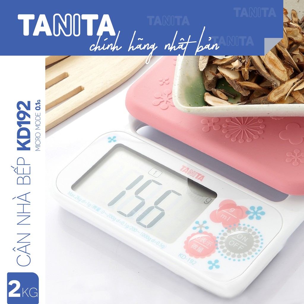 Cân nhà bếp Tanita KD192,Chính hãng nhật bản,Cân làm bánh,Cân thức ăn,Cân tiểu ly,Cân chính xác,Cân bếp 1kg,3kg,5kg