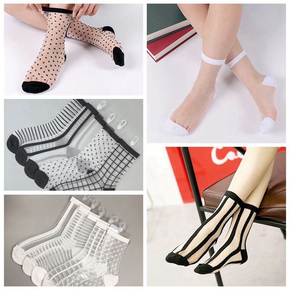 Tất Ren Lưới Trong Suốt Mềm Mại Thời Trang Cho Nữ Mihan1