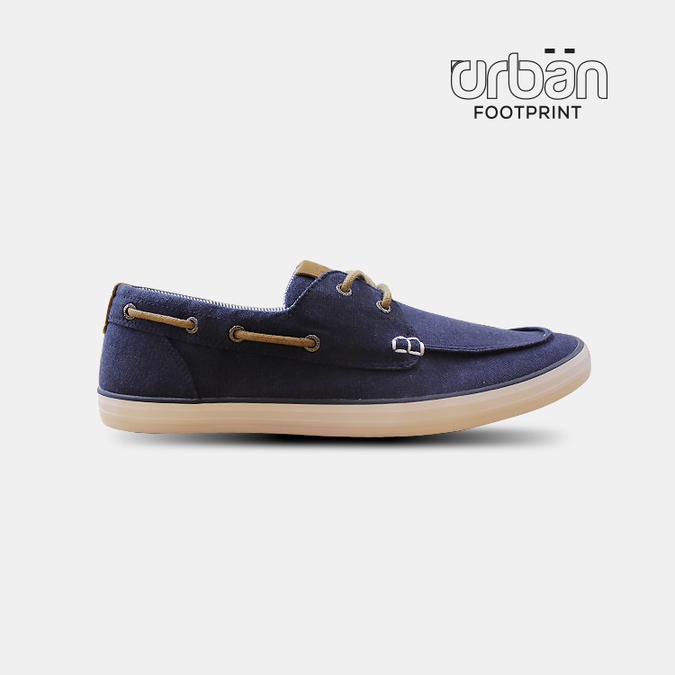 Giầy Slipon D&amp;A UM1813 Xanh Chàm Vải Canvas