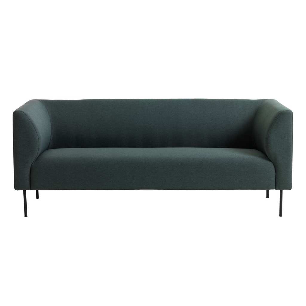 Sofa 3s | JYSK Kare | bọc vải polyester | 2 màu | chân kim loại sơn đen | R185xS76xC74cm