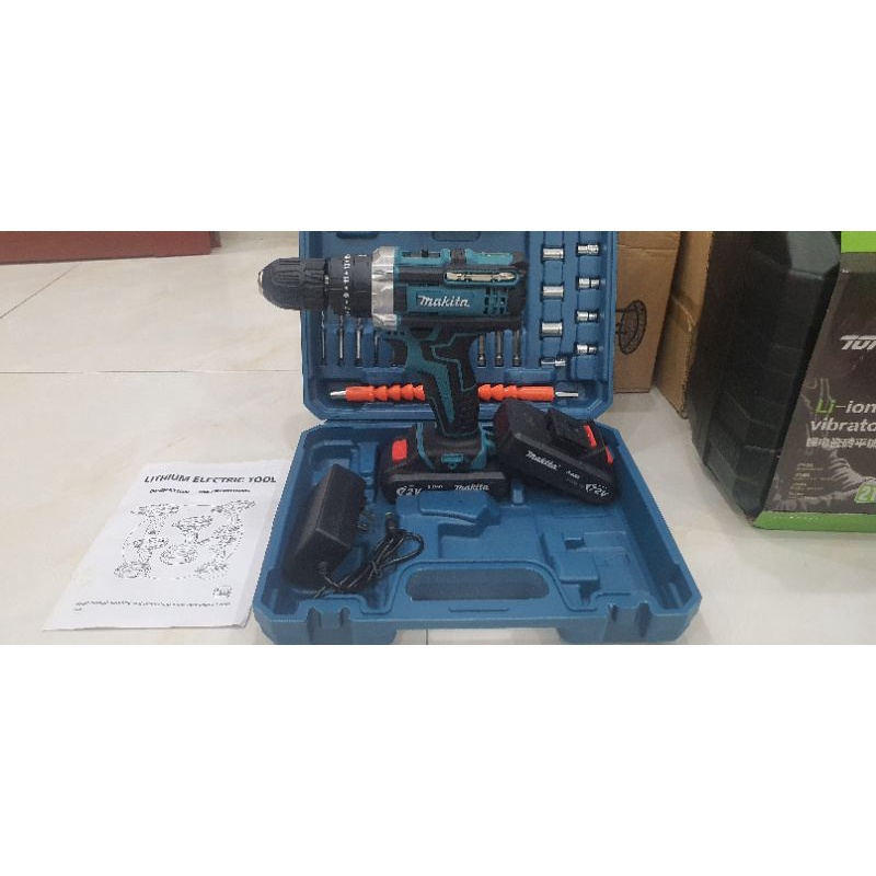 MÁY KHOAN PIN MAKITA 36V - 2 PIN - 1 SẠC  BAO GỒM 24 PHỤ KIỆN - 3 CHỨC NĂNG : BẮN VÍT , KHOAN , BÚA - BẢO HÀNH 6 THÁNG