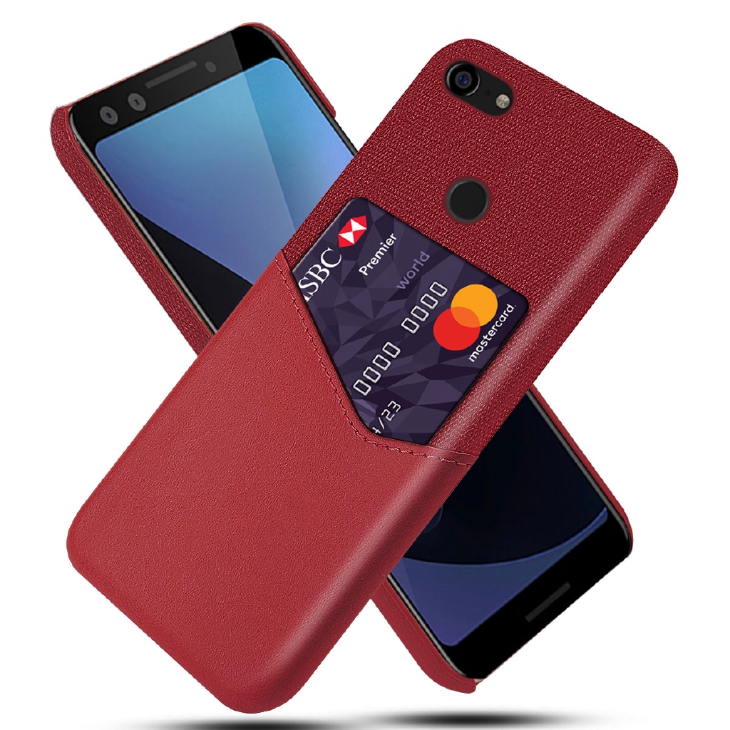 Google Pixel 3 XL 3a XL Pixel 2XL Luxury Leather Card Slot Shockproof Business Wallet Hybrid Slim Case Cover