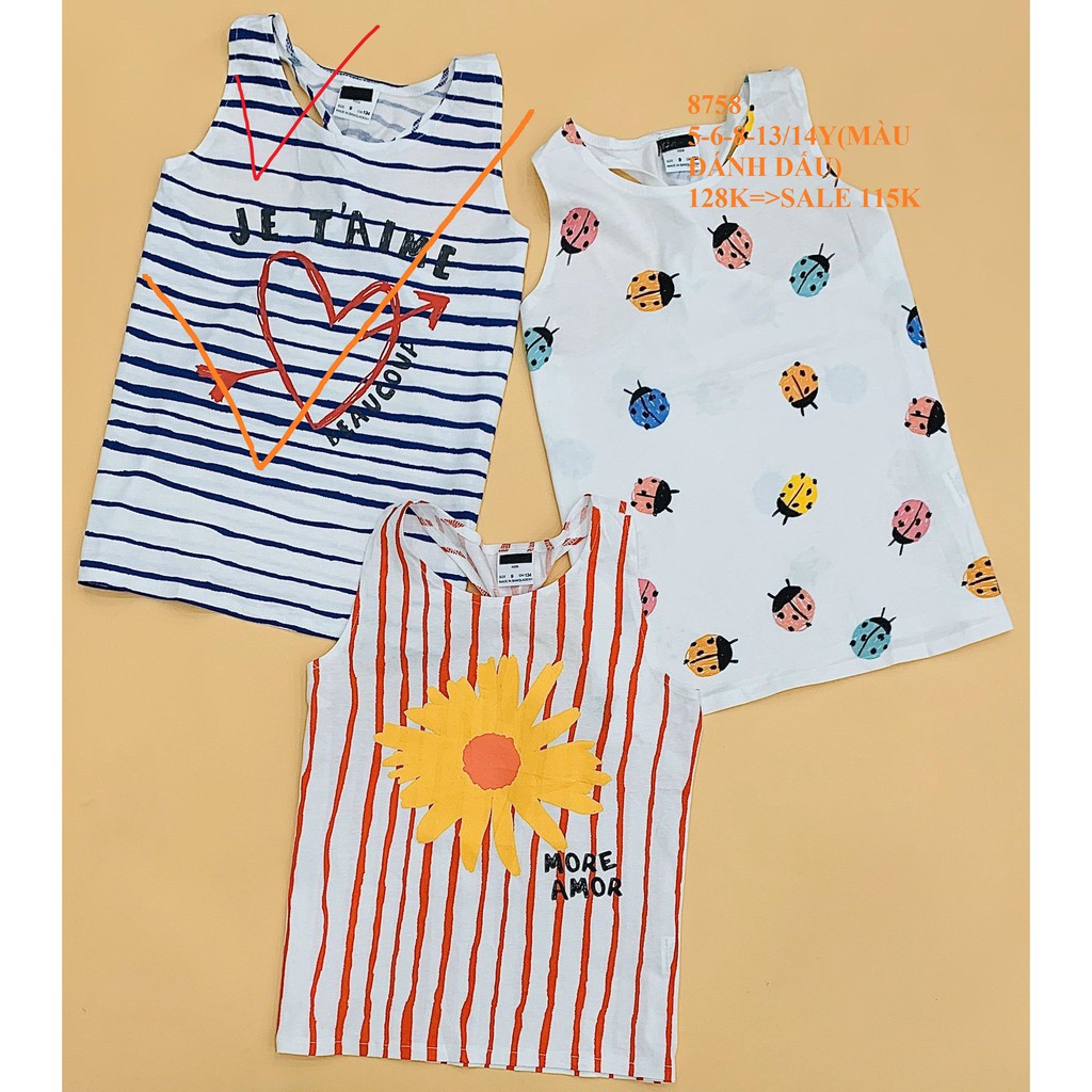 8758 5-6-8-13/14Y (MÀU ĐÁNH DẤU ) 128K=>SALE 115K