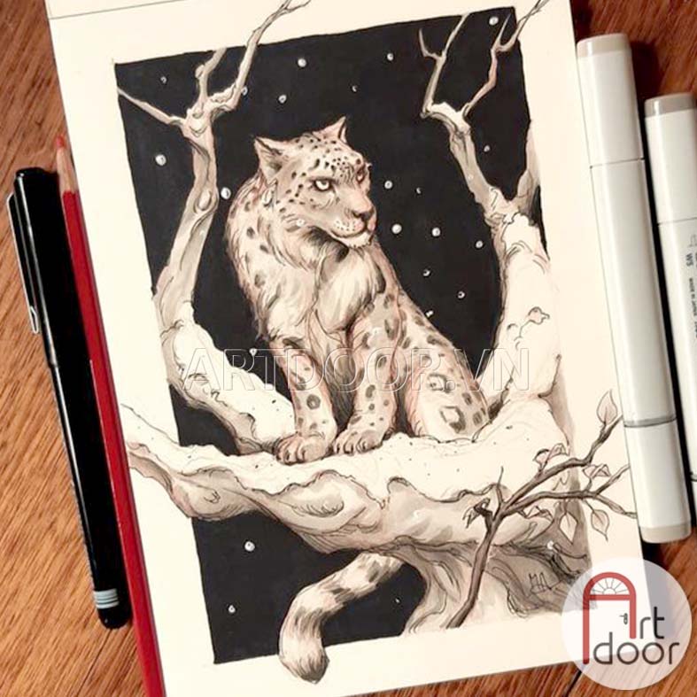 [ARTDOOR] Bút đi nét Đen MAXON Sketch kháng nước (cây lẻ)