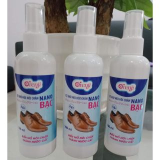 Xịt khử mùi hôi chân Nano Bạc Orenji