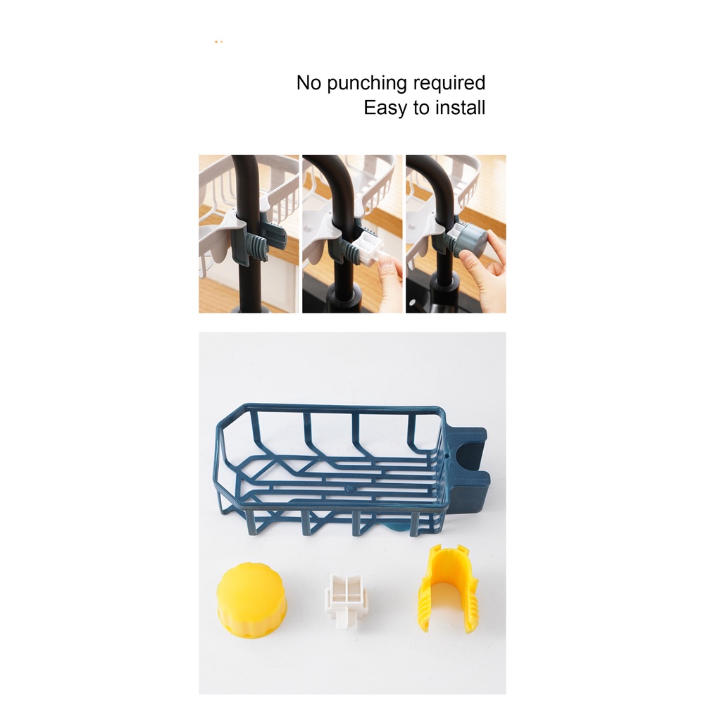 Giá Đỡ Đựng Xà Phòng / Mút Rửa Chén Gắn Vòi Nước Bồn Rửa Nhà Bếp / Phòng Tắm