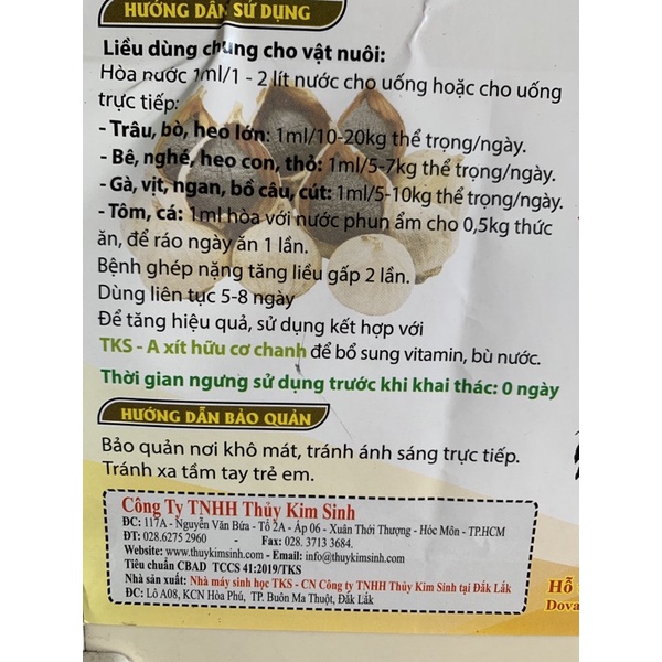 TKS Bercoc - kh.áng sinh thảo dược - ngừa tiêu chảy nặng, cầu trùng, ecoli, thương hàn, viêm ruột