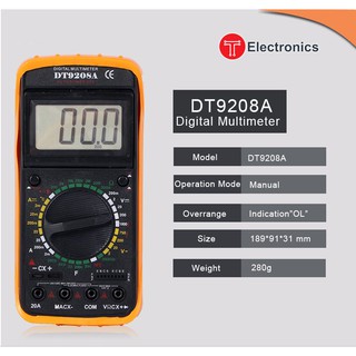 ĐỒNG HỒ ĐO VẠN NĂNG DT9208A