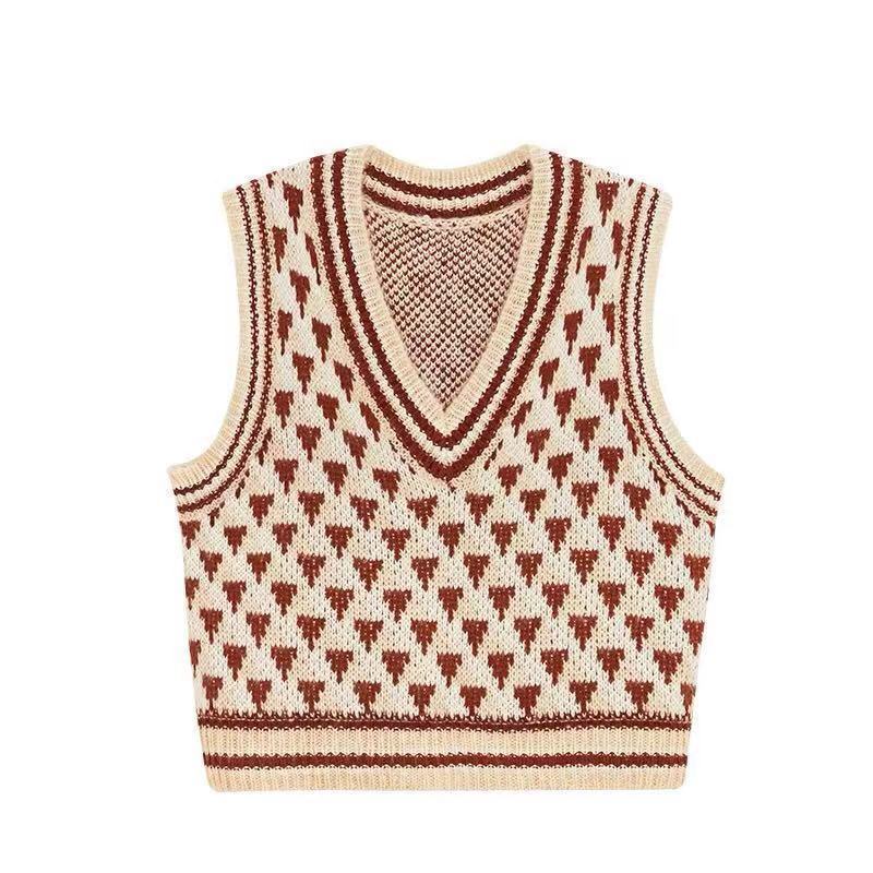 Áo Len Không Tay Cổ Chữ V Dáng Rộng Thời Trang Dễ Phối Đồ | BigBuy360 - bigbuy360.vn