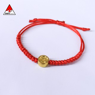 Vòng tay chỉ đỏ kim tiền vnm008 dutios