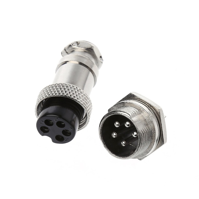 Đầu Nối Dây Điện 16mm 2 / 3 / 4 / 5 / 6 / 8 / 9 Pin Gx16