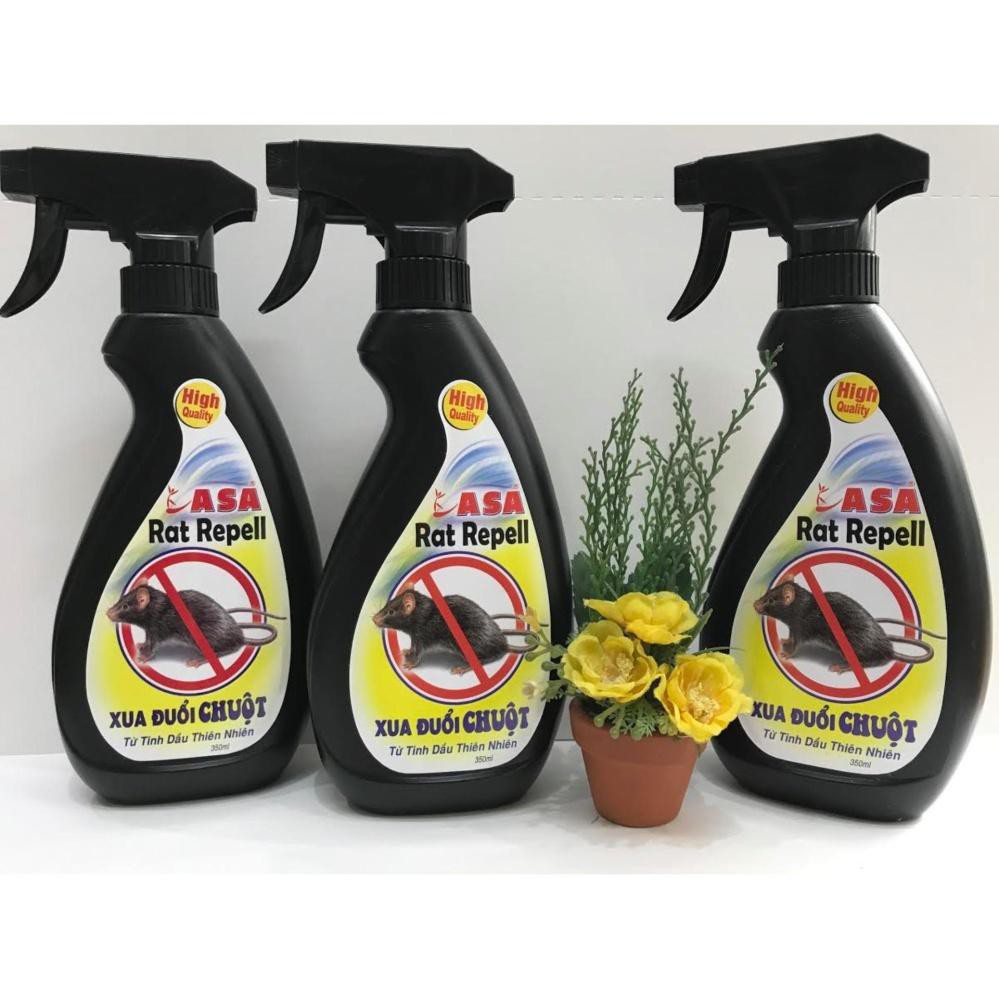 Combo 03 chai Xịt xua đuổi chuột ASA Rat Repell 350 ml