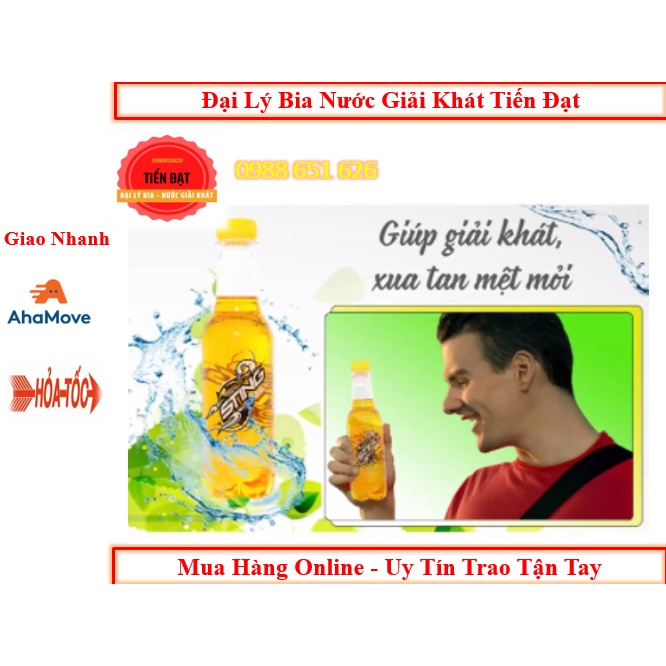 [HCM] [ UỐNG LÀ GHIỀN] - GIẢM THÊM 10K - LỐC 6 CHAI STING VÀNG NHÂN SÂM 330ML