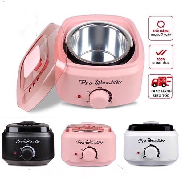 Nồi nấu sáp wax lông máy nấu sáp wax lông triệt lông tại nhà,SPA loại nồi PRO100, PRO200, Nồi chống dính tặng kèm que gỗ