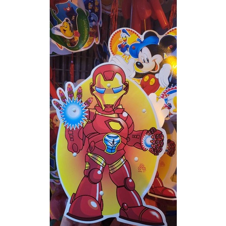 Đèn lồng trung thu tự ghép 2 mảnh hình hoạt hình nhân vật cổ tích, siêu nhân mẫu mới 2022 - hàng việt nam