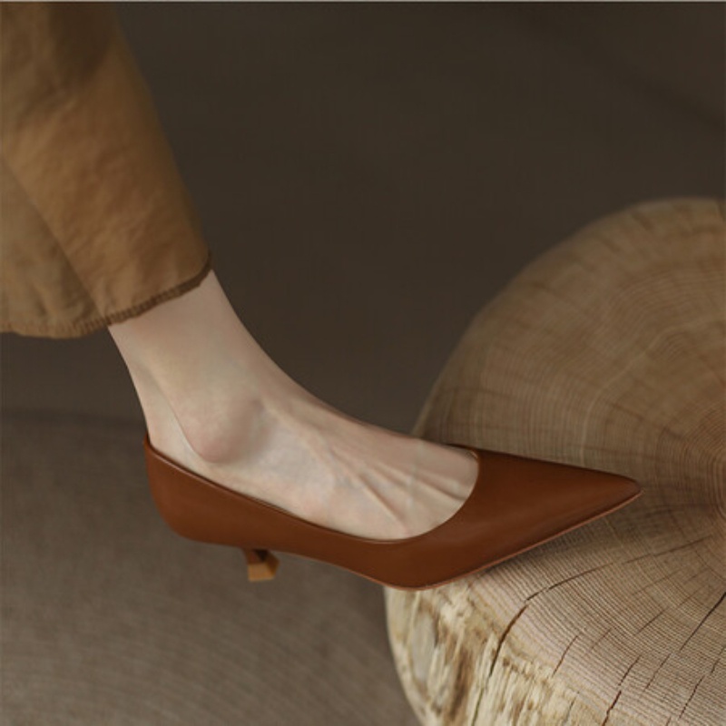 Giày Cao Gót 5cm Mũi Nhọn Thời Trang Nữ Tính