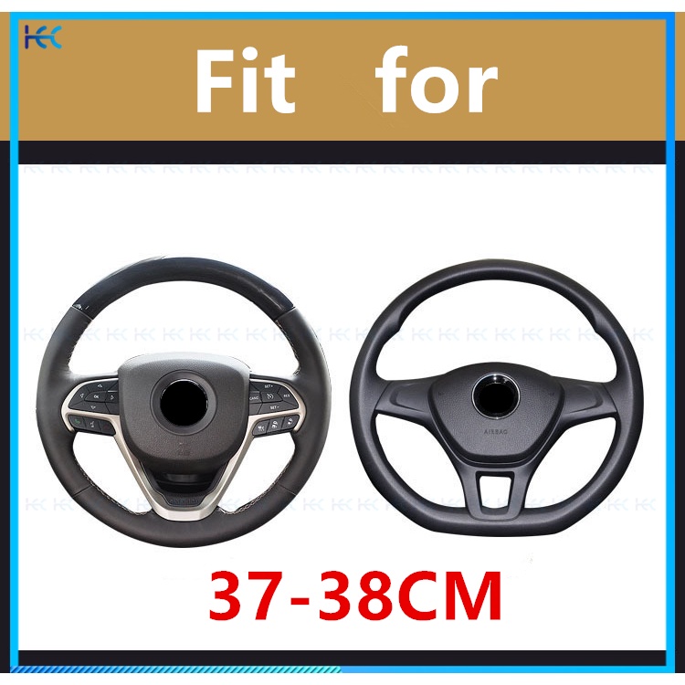 Vỏ Bọc Vô Lăng Xe Hơi Bằng Da Chống Trượt Cho 37 38CM