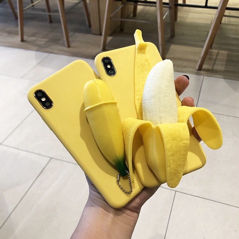 Release stress 3D Banana soft phone case for samsung s6 s7 edge s8 s9 s10 plus J2 J5 J4 PLUS J7 PRIME J3 PRO S20FE NOTE 20 ULTRA
