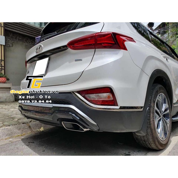 Hyundai Santafe 2019-2020 - Líp pô thể thao nhựa ABS theo xe