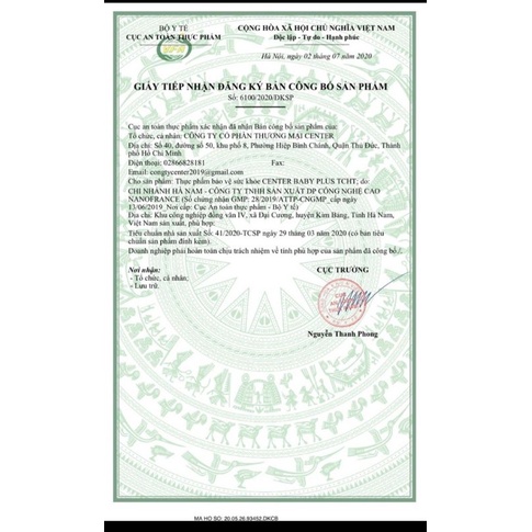 Center plus tăng cường hấp thu , giúp kích thích tiêu hoá ( hop 20 gói (