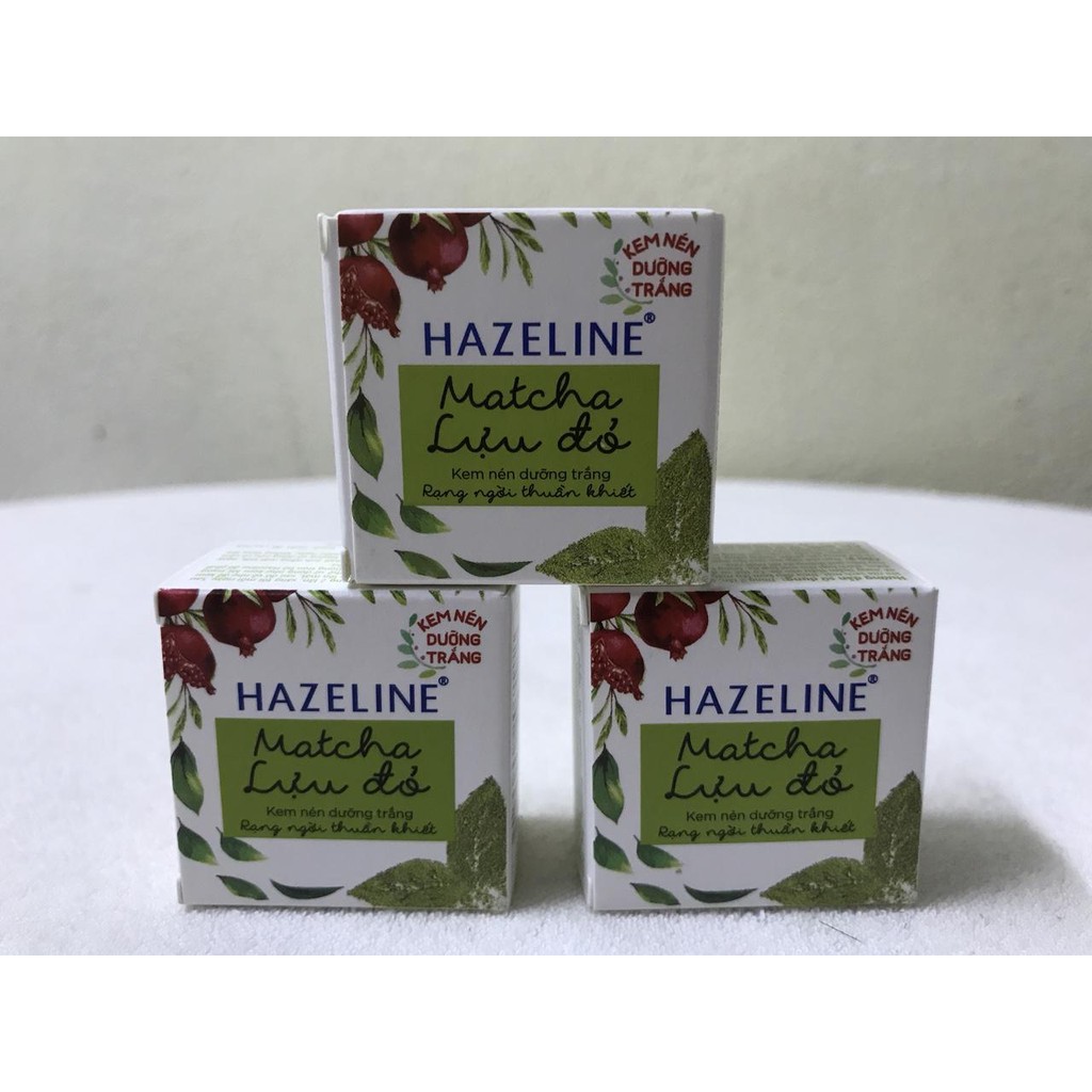 (HSD: 8/2021 )Set 5 Kem Nén Dưỡng Trắng HAZELINE 3g