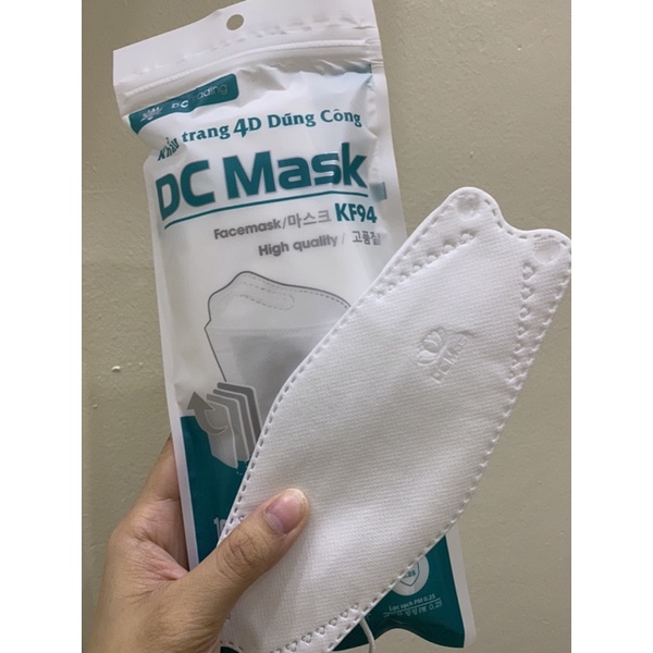 [1 túi 10 chiếc] Khẩu Trang 4D DC Mask KF94 Kháng Khuẩn Cao Cấp