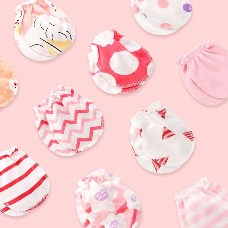 Set 3 Đôi Găng Tay Chống Cào Xước Bảo Vệ Cho Bé Sơ Sinh Mi