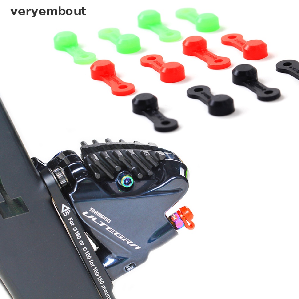 ut 10pcs Bike Bicycle Bleed Nipple Cap Dust Cover Hydraulic Disc Brake Rubber Caps n