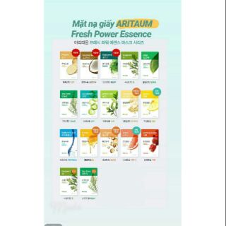 MẶT NẠ SIÊU TINH CHẤT ARITAUM FRESH POWER ESSENCE MASK
