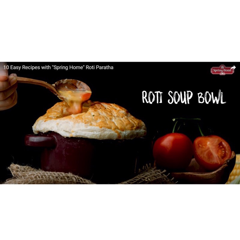 Combo 4 Bịch Bánh Roti Paratha Plain 325gr* 4 bịch  Bánh Mì Singapore Vị Truyền Thống - Singapore