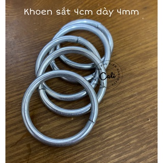 Khoen tròn 4cm mạ kẽm , phụ kiện handmade macrame