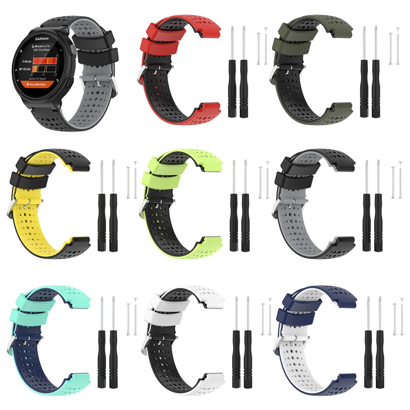 Dây Đeo Silicon Cho Đồng Hồ Thông Minh Garmin Forerunner 220 230 235 620 630 735