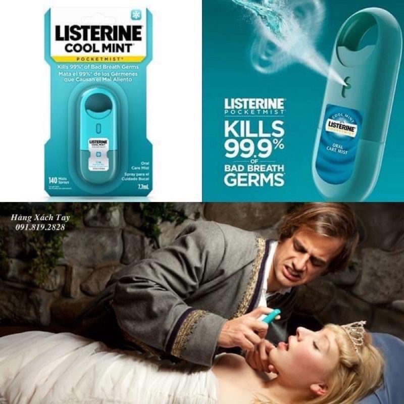 Set xịt thơm miệng Listerine