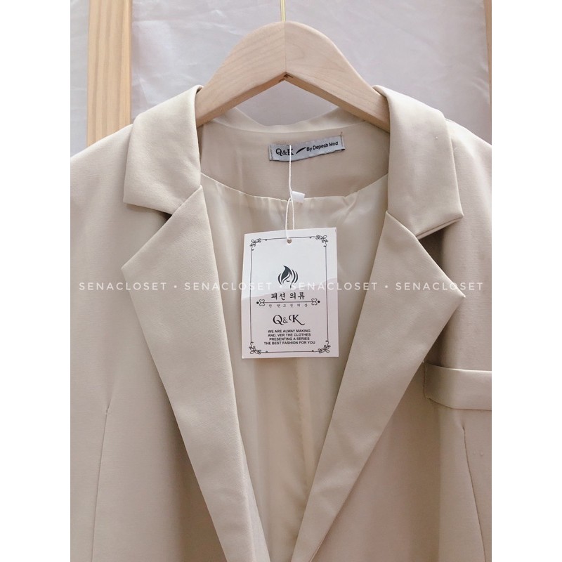 ÁO VEST / BLAZER 2 LƠP FORM DÀI STYLE ULZZANG (Ảnh thật/ Video) | BigBuy360 - bigbuy360.vn