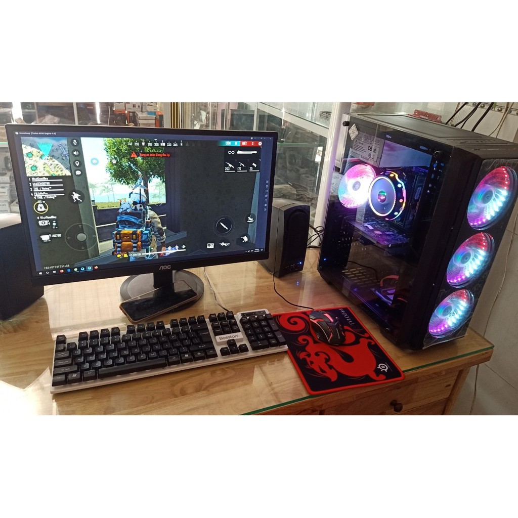 Bô máy căng tất cả các game online hiện nay i3 4160 / Ram 8G / VGA GTX 1050 2G DR5 / SSD 120G + HDD 250G / MÀN HÌNH 24in | BigBuy360 - bigbuy360.vn