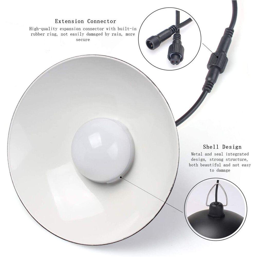 Đèn Treo Sân Vườn Kèm 2 Đầu Chiếu Sáng