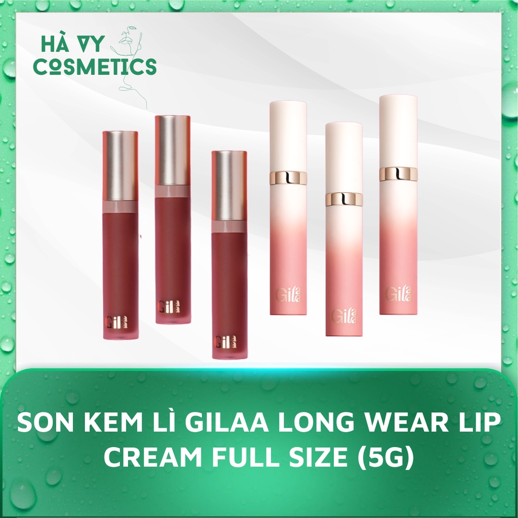 Son kem lì Gilaa long wear lip cream Fullsize (5g) Rich Rosie Collection