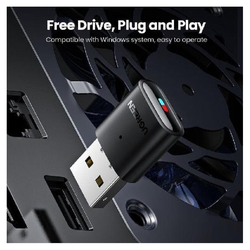 Bộ chuyển đổi không dây USB Bluetooth 5.0 màu đen cho nintendo switch và playstation AUX Jack Audio UGREEN CM408 10928