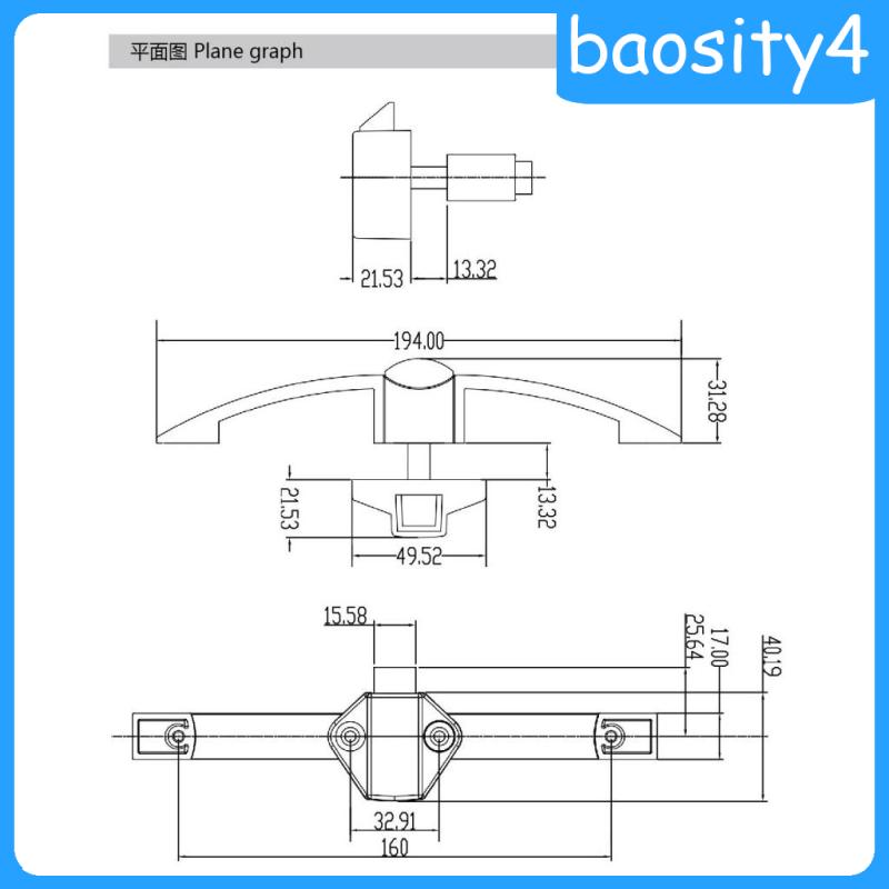 Bộ Khóa Cửa Tủ Kéo Ngăn Kéo 160mm # 1