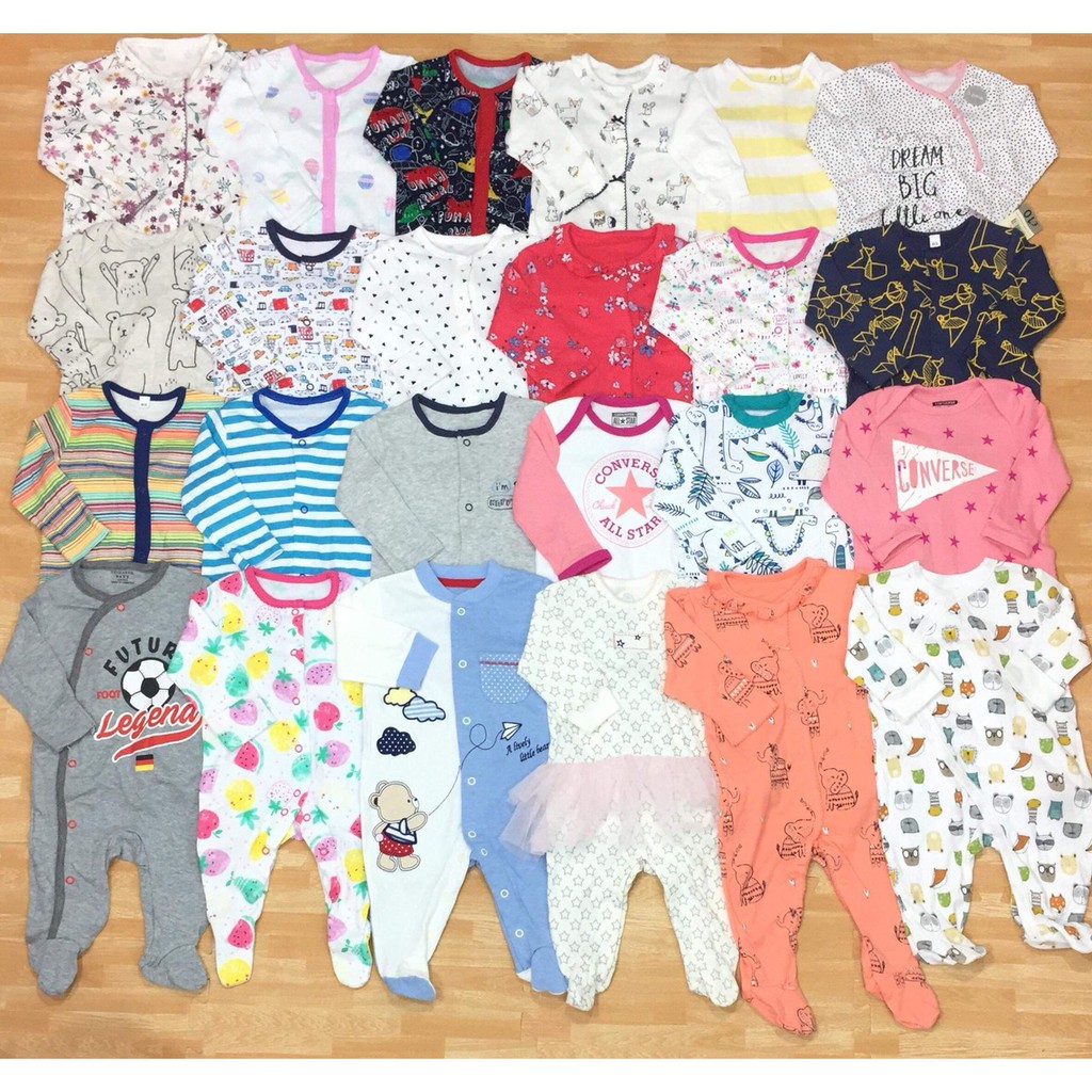 Set 3 body liền vớ, không vớ xuất xịn cho bé trai và gái