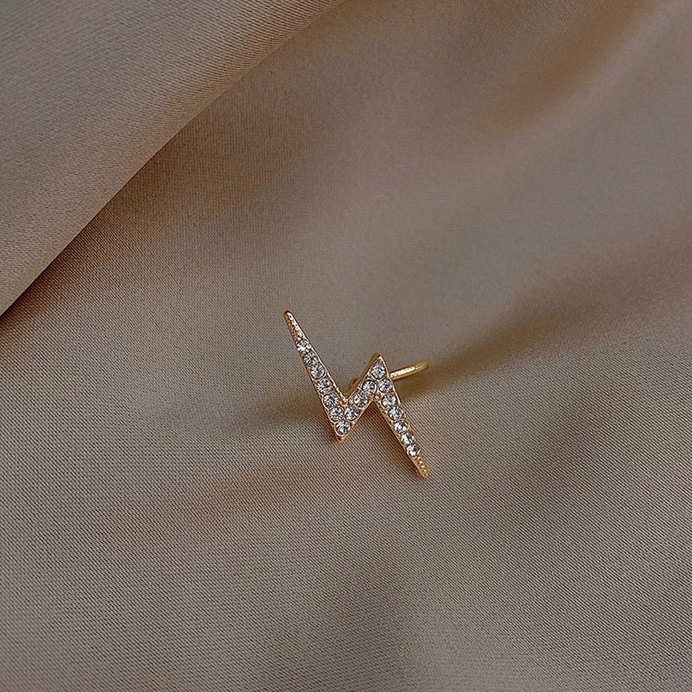 JARRED Khuyên Kẹp Vành Tai Không Xỏ Lỗ Hình Mặt Trăng / Ngôi Sao Thời Trang