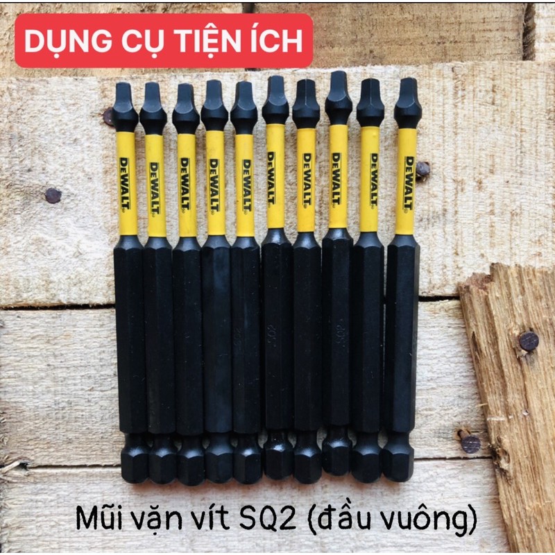 Mũi vặn vít SQ2 SQ3 (đầu vuông) - DEWALT 🇺🇸🇺🇸🇺🇸